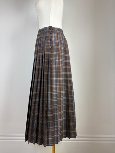 80s jaeger wool pleated maxi - 80s,