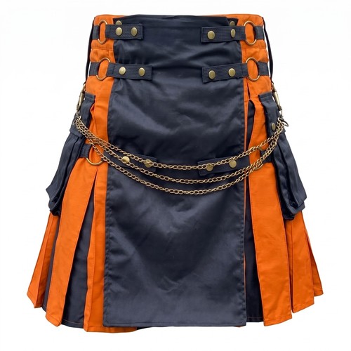 Halloween kilt for men black - kilt,