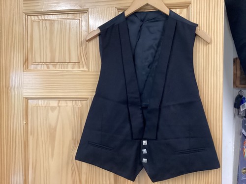 Button kilt waistcoat black - button,