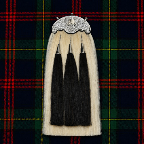 White horse hair sporran 100 - white, 100%