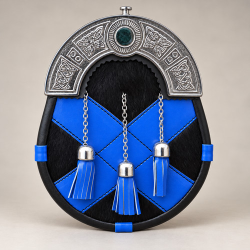Men scottish black blue - men's,