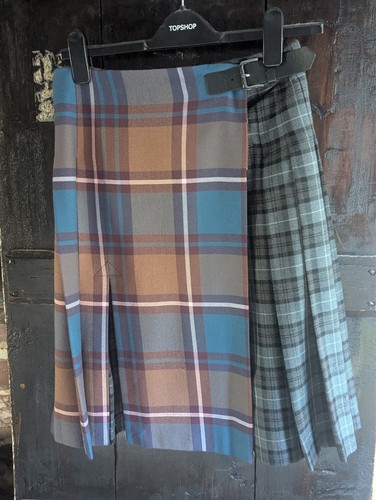 Topshop tartan kilt skirt - , with