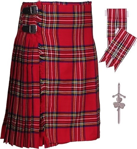 Royal stewart traditional kilt - royal,