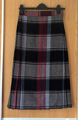 Vintage wool blend pleated - wool,