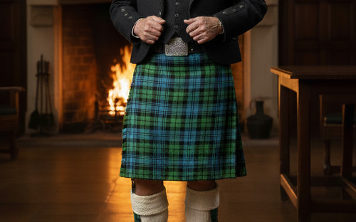 Scottish kilt campbell tartan - campbell,
