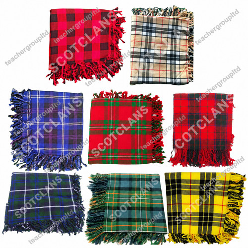 Tartan scottish purled fringe - scottish,
